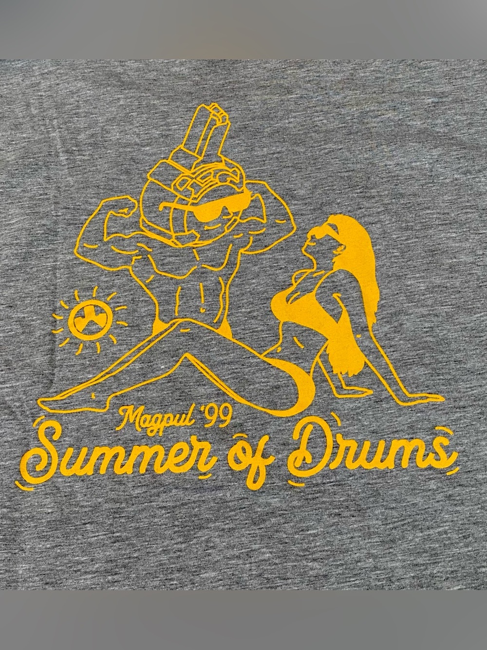 Magpul Summer Of Drums T-Shirt Men’s 4XL Athletic Gray Heather Short Sleeve Tee